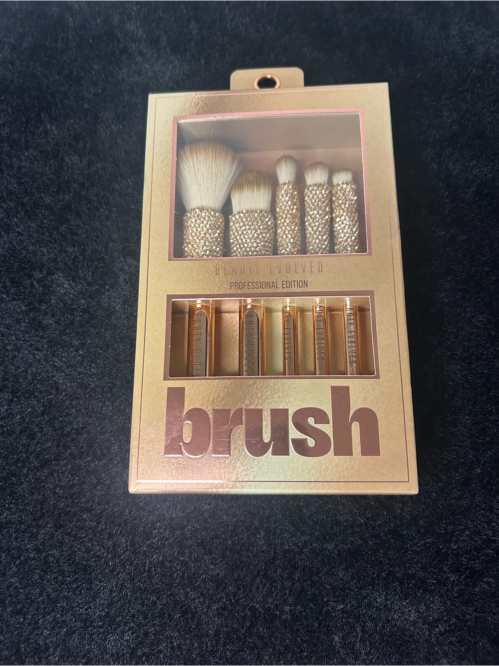 Professional Edition Men's Grooming Brush Set - Rose Gold